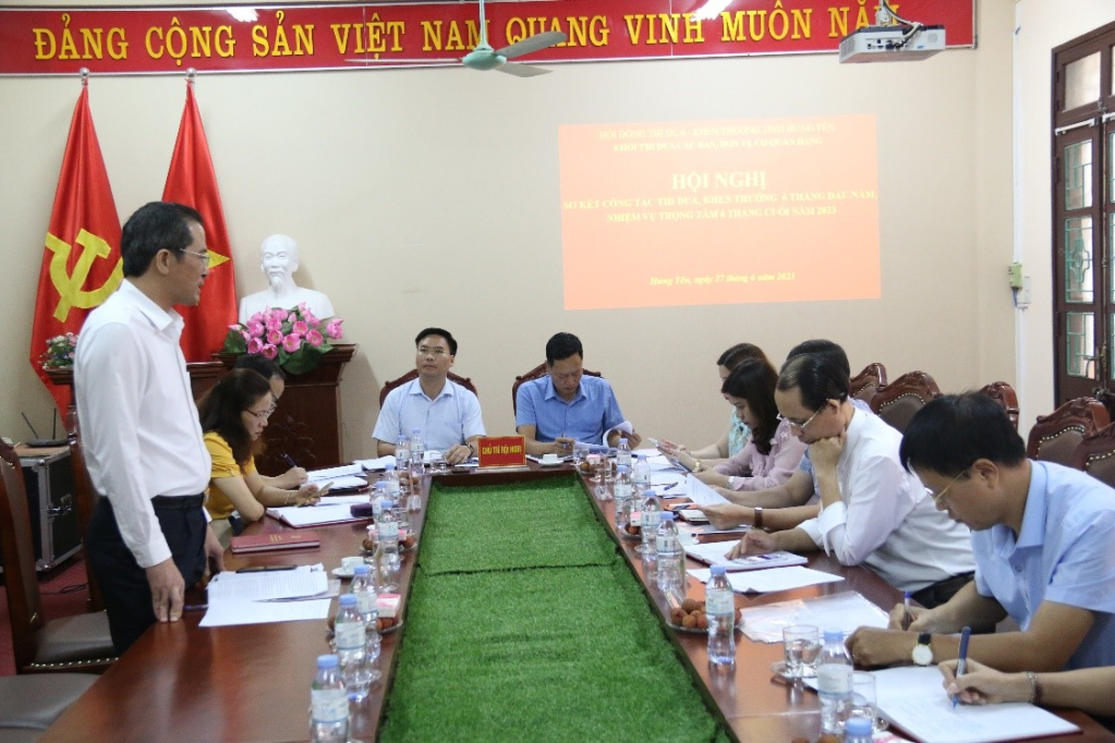 Khối thi đua các ban, đơn vị, cơ quan Đảng triển khai công tác 6 tháng cuối năm