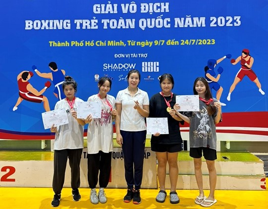 Các vận động viên tỉnh Hưng Yên giành 4 huy chương tại Giải vô địch Boxing trẻ toàn quốc năm 2023