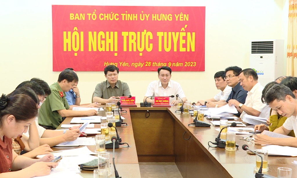 Hội nghị giao ban trực tuyến toàn quốc đánh giá kết quả công tác tổ chức xây dựng Đảng quý III năm 2023