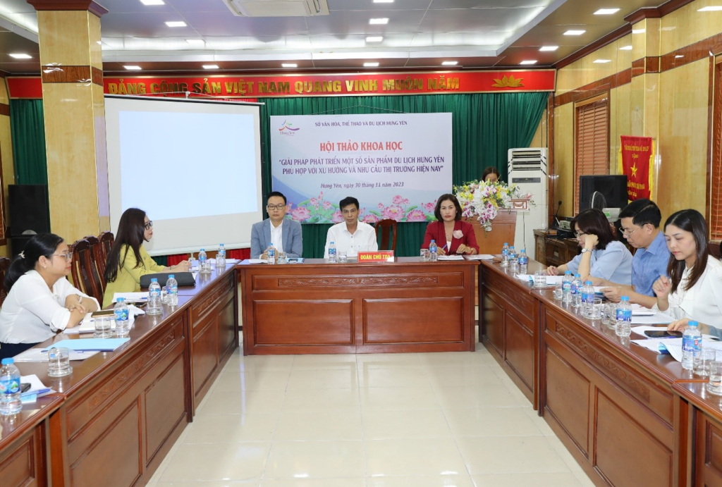 Hội thảo khoa học “Giải pháp phát triển một số sản phẩm du lịch Hưng Yên phù hợp với xu hướng và nhu cầu thị trường đến năm 2030”
