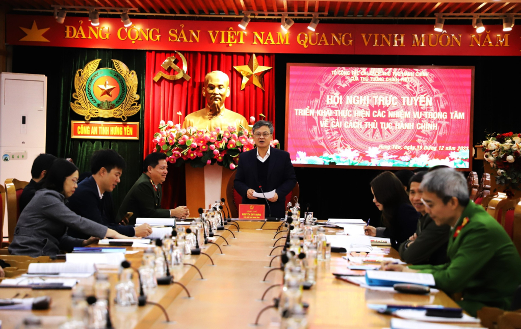 Hội nghị trực tuyến triển khai thực hiện các nhiệm vụ trọng tâm về cải cách thủ tục hành chính