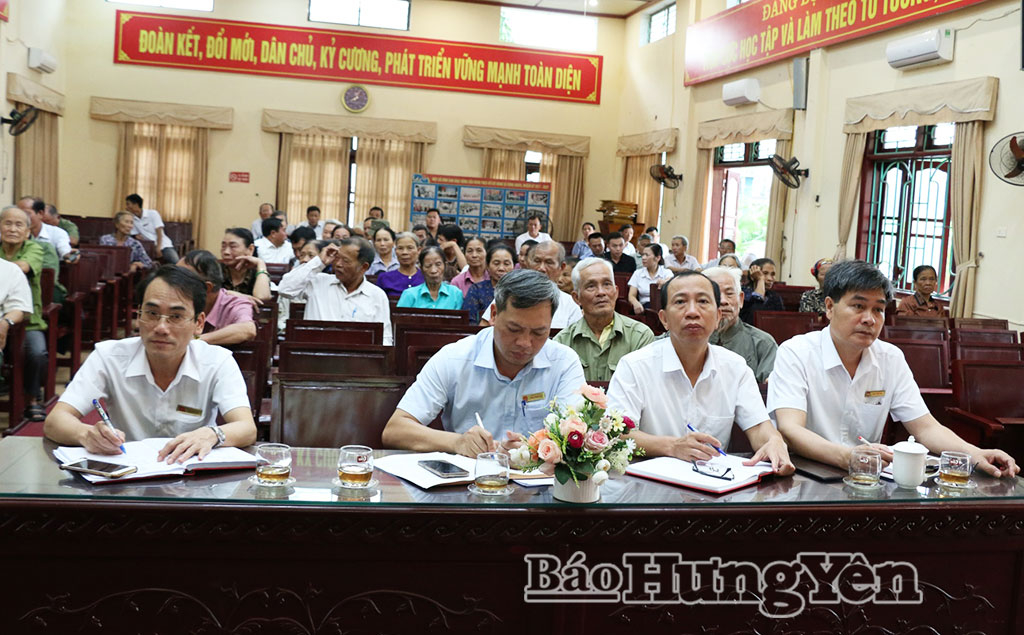 Lãnh đạo xã Vũ Thư tiếp xúc, đối thoại trực tiếp với Nhân dân