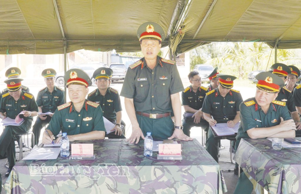 Chủ động diễn tập, xây dựng khu vực phòng thủ vững chắc