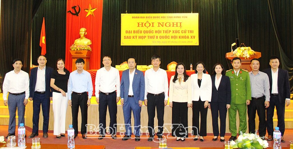 Đoàn đại biểu Quốc hội tỉnh tiếp xúc cử tri các huyện Yên Mỹ, Văn Lâm