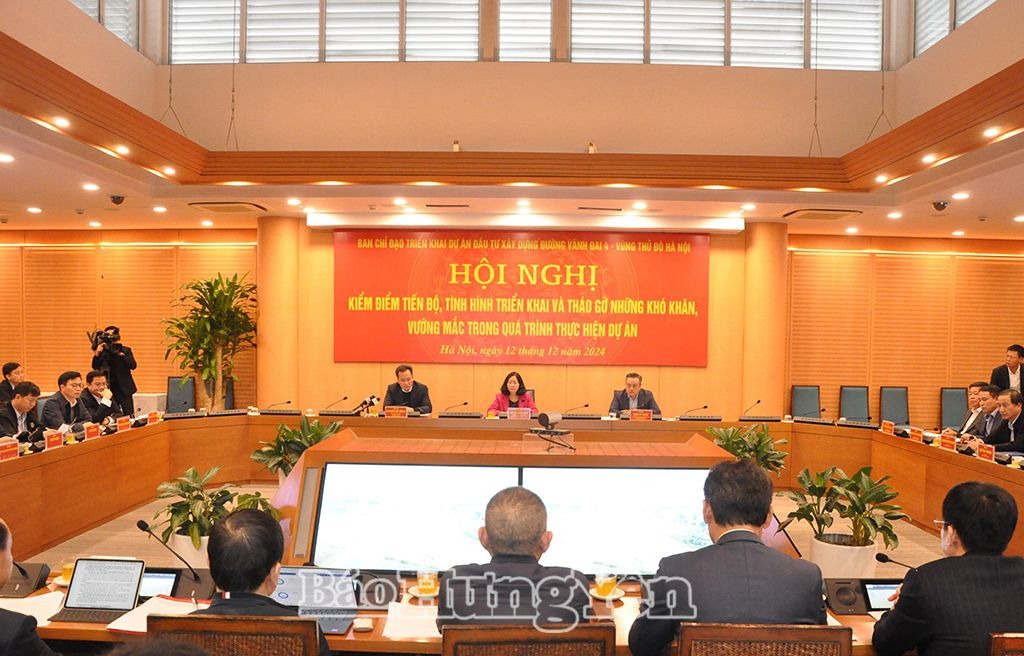 Kiểm điểm tiến độ triển khai Dự án đầu tư xây dựng đường Vành đai 4 - Vùng Thủ đô Hà Nội