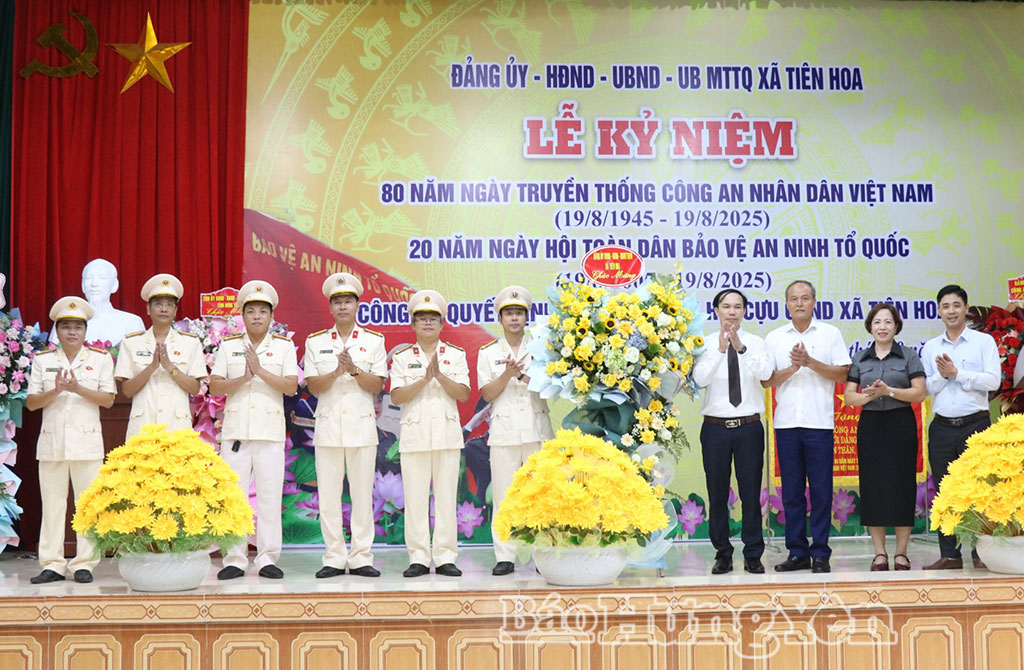 Kỷ niệm 80 năm Cách mạng Tháng Tám, Quốc khánh 2/9 và Ngày truyền thống Công an nhân dân Việt Nam