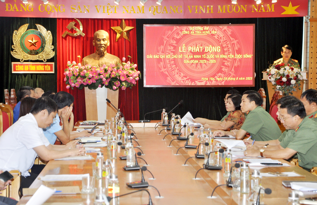 Công an tỉnh: Phát động giải báo chí “Vì an ninh Tổ quốc và bình yên cuộc sống”