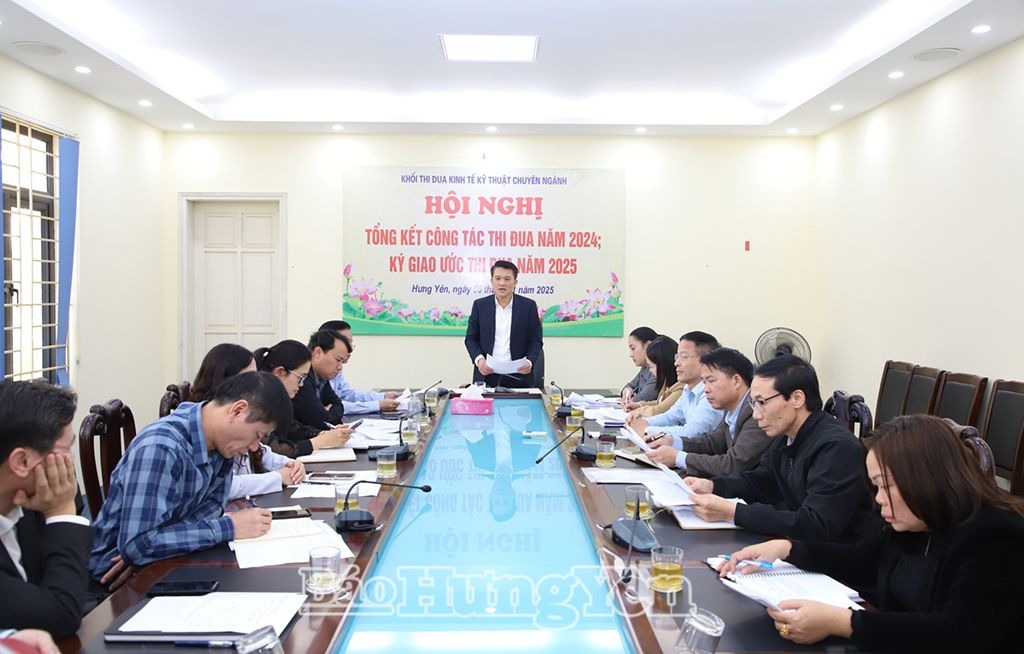 Khối thi đua Kinh tế kỹ thuật chuyên ngành ký giao ước thi đua năm 2025