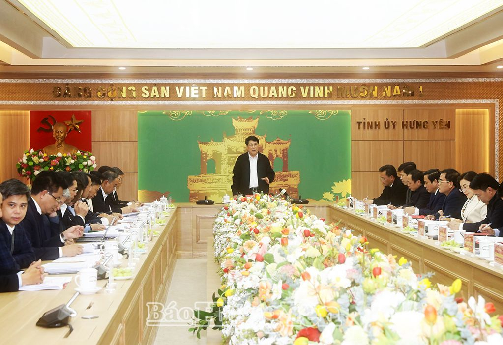 Công bố quyết định kiểm tra của Bộ Chính trị năm 2025 đối với Ban Thường vụ Tỉnh ủy Hưng Yên