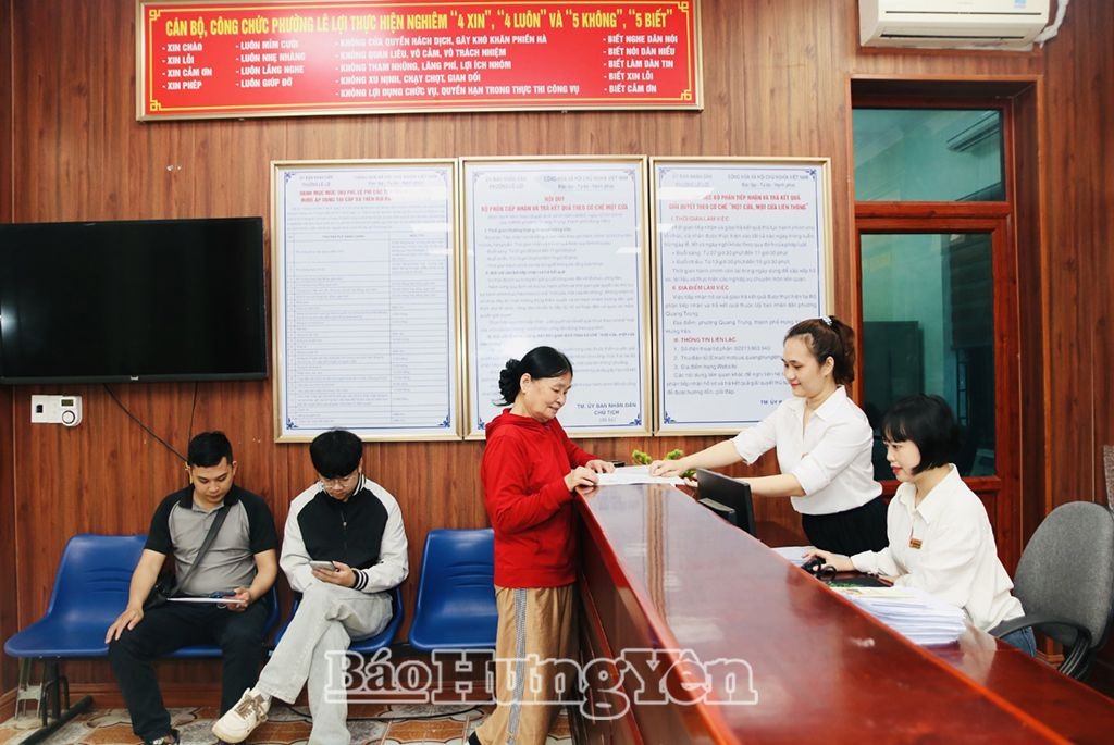 Chuyển biến tích cực trong công tác phục vụ người dân và doanh nghiệp