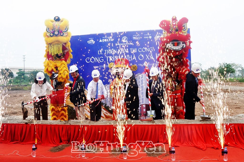 Lễ triển khai thi công công trình nhà ở xã hội thuộc Dự án Phố Nối House