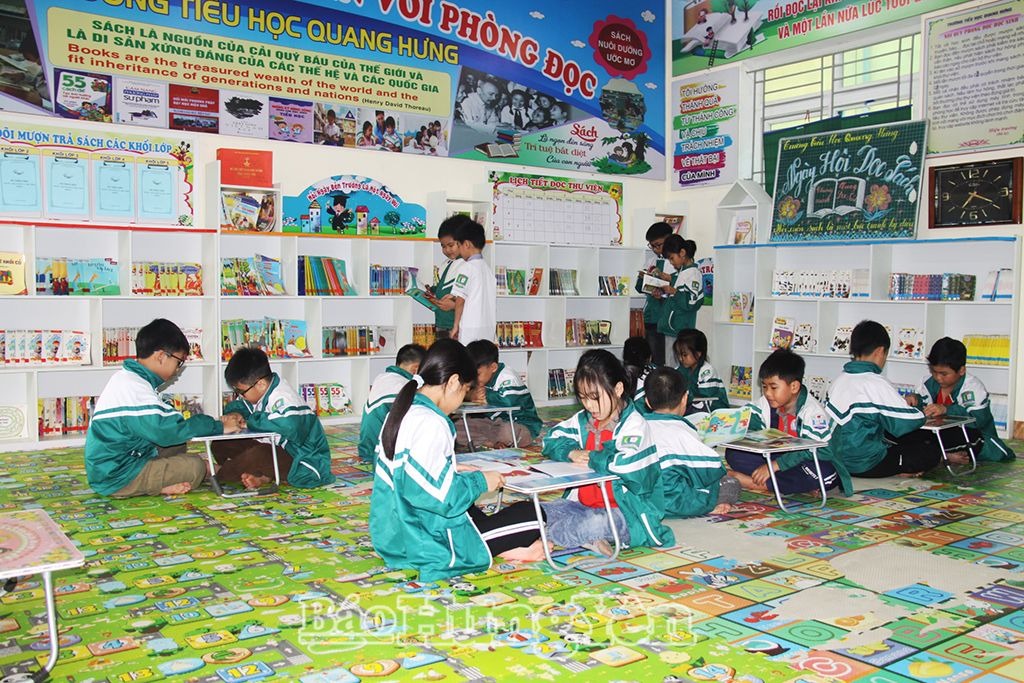 Nơi ươm mầm thói quen đọc sách cho học sinh