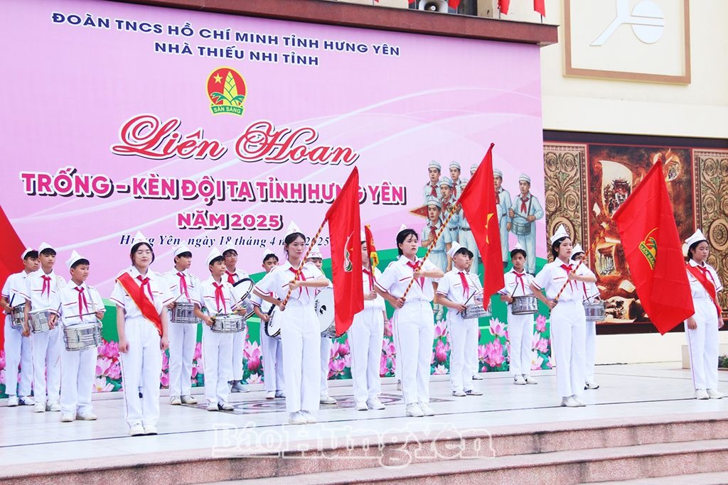 Hưng Yên: Liên hoan Trống - kèn Đội ta năm 2025