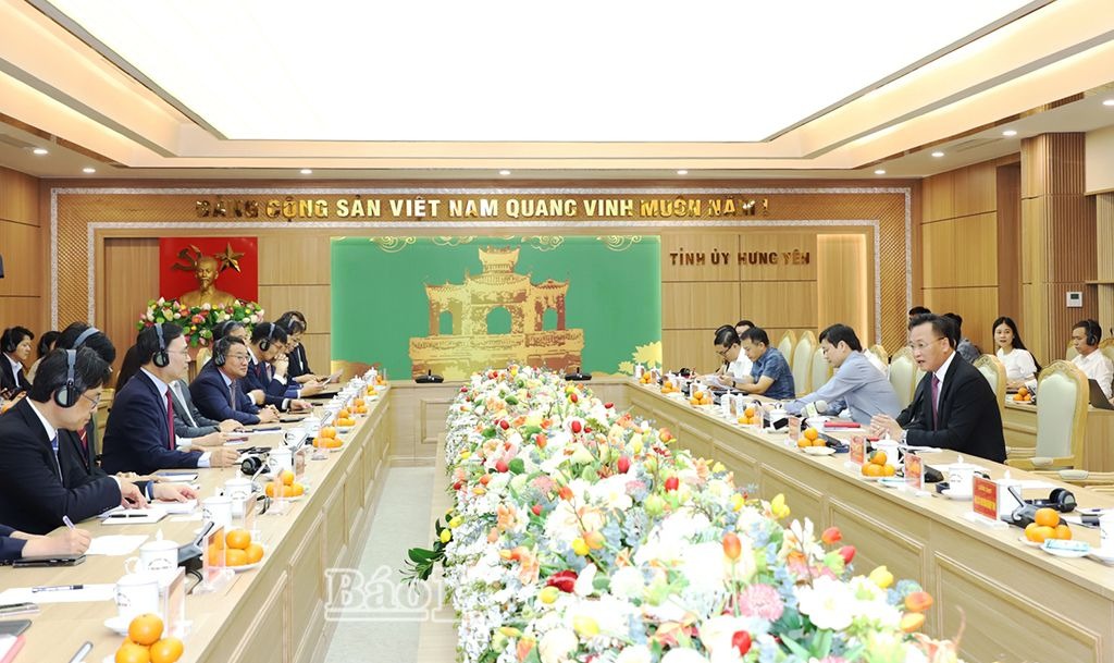 Bí thư Tỉnh ủy Nguyễn Hữu Nghĩa tiếp và làm việc với Đại sứ Hàn Quốc tại Việt Nam