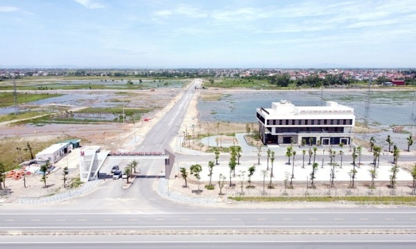 San lấp mặt bằng trên 50% diện tích