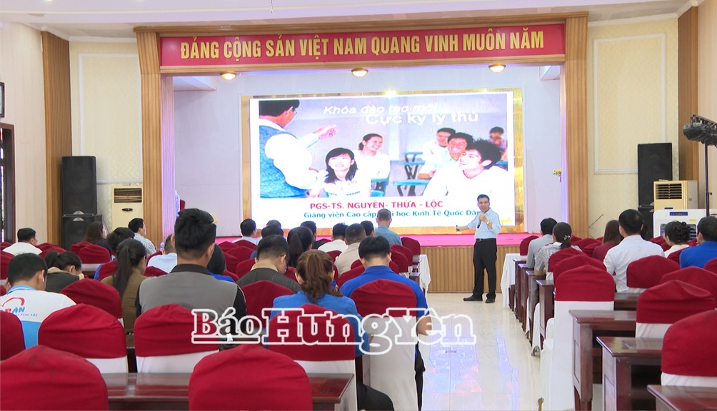 Tuyên truyền, phổ biến kiến thức về hội nhập kinh tế quốc tế năm 2025 cho 160 cán bộ, đoàn viên thanh niên