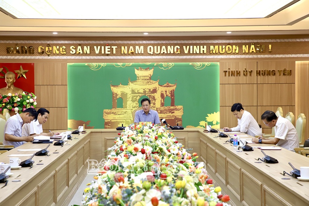 Hưng Yên: Đánh giá tình hình triển khai thực hiện các dự án trọng điểm trên địa bàn tỉnh