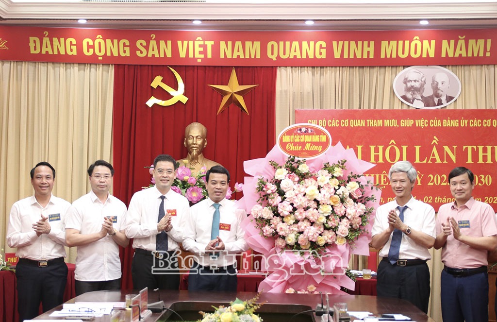 Đại hội Chi bộ các cơ quan tham mưu, giúp việc của Đảng ủy các cơ quan Đảng tỉnh lần thứ I, nhiệm kỳ 2025 -2030