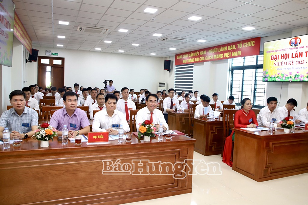 Đại hội Chi bộ Ban Quản lý dự án đầu tư công trình giao thông - xây dựng tỉnh nhiệm kỳ 2025 - 2030