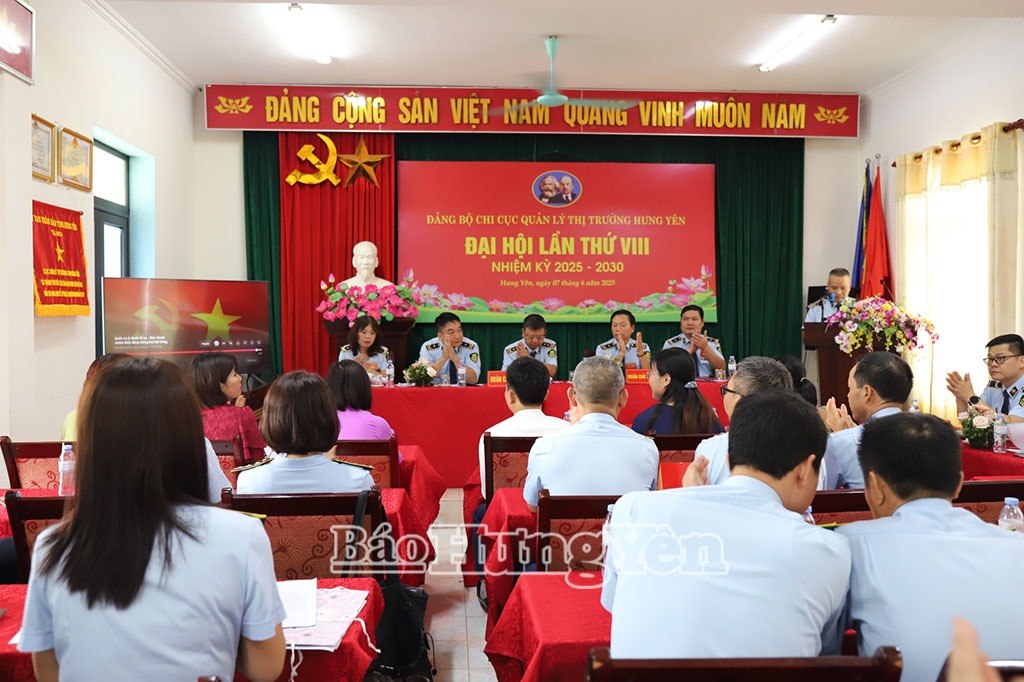 Đại hội Đảng bộ Chi cục Quản lý thị trường lần thứ VIII, nhiệm kỳ 2025 - 2030