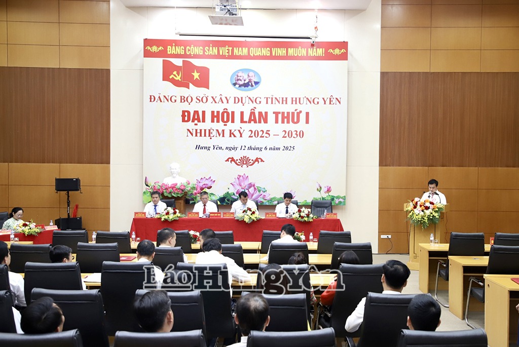 Đại hội Đảng bộ Sở Xây dựng lần thứ nhất, nhiệm kỳ 2025 – 2030