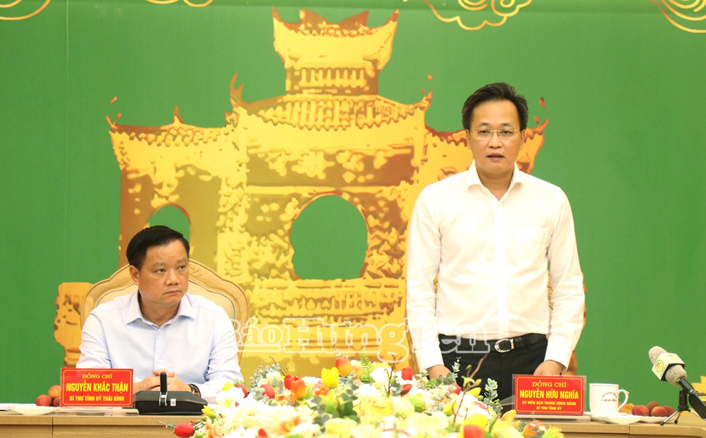 Ban Thường vụ Tỉnh ủy hai tỉnh Hưng Yên và Thái Bình họp thống nhất nhiều nội dung quan trọng