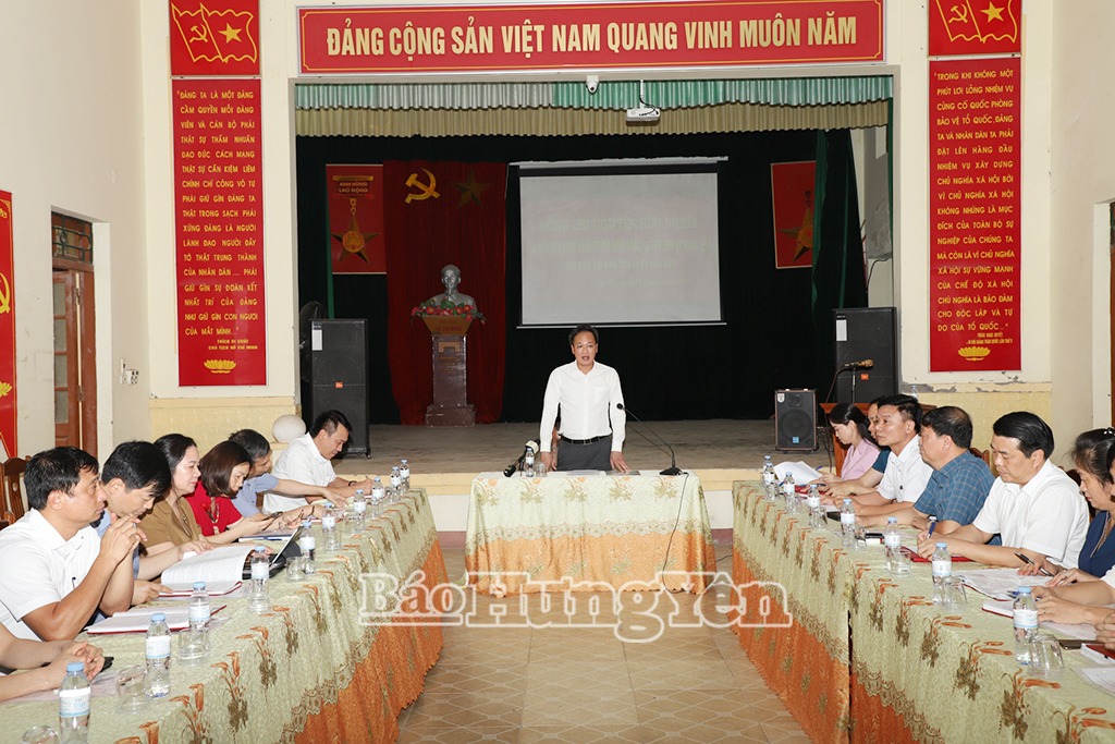 Đồng chí Bí thư Tỉnh ủy Nguyễn Hữu Nghĩa kiểm tra công tác chuẩn bị các xã mới đi vào hoạt động từ ngày 1/7/2025