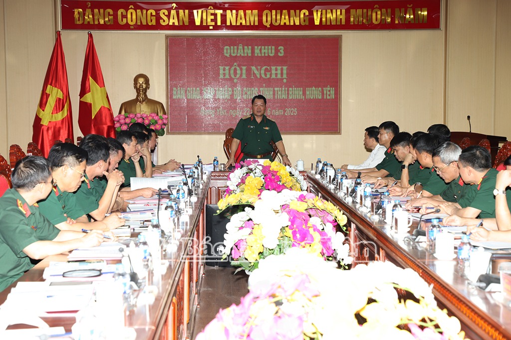 Bàn giao, sáp nhập Bộ Chỉ huy quân sự tỉnh Thái Bình, Hưng Yên