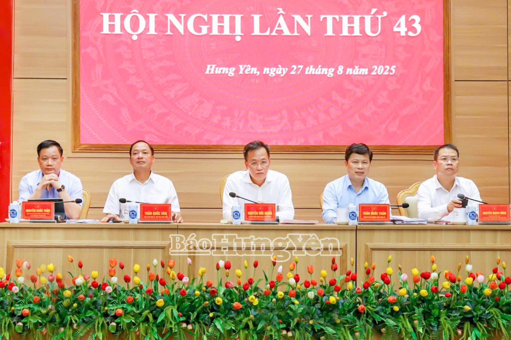 Hội nghị Ban Chấp hành Đảng bộ tỉnh lần thứ 43 nhiệm kỳ 2020 - 2025