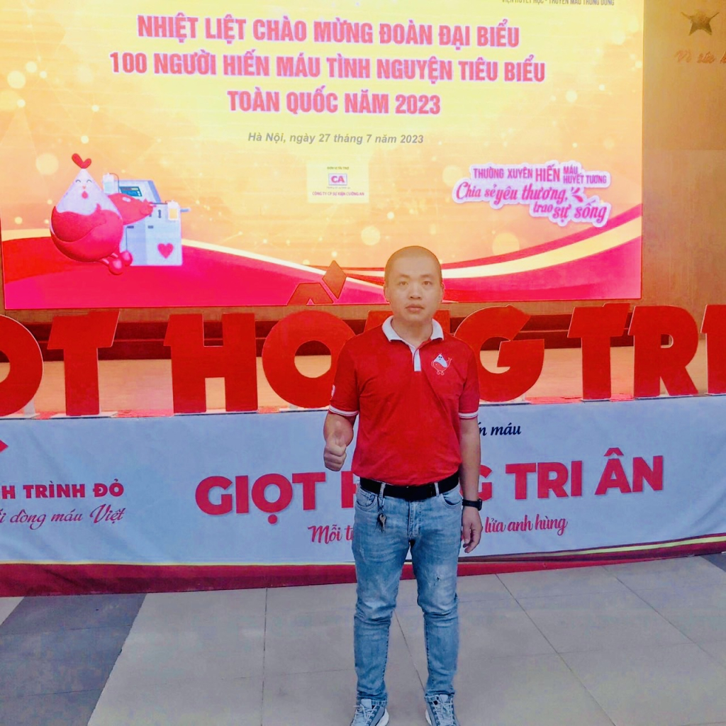 Anh Lương Văn Nhu - Người hiến máu tiêu biểu toàn quốc