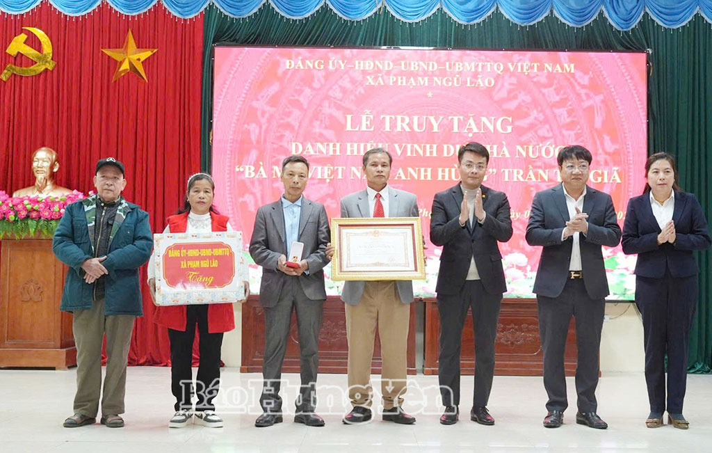 Công bố quyết định truy tặng danh hiệu Bà mẹ Việt Nam anh hùngTrần Thị Giã