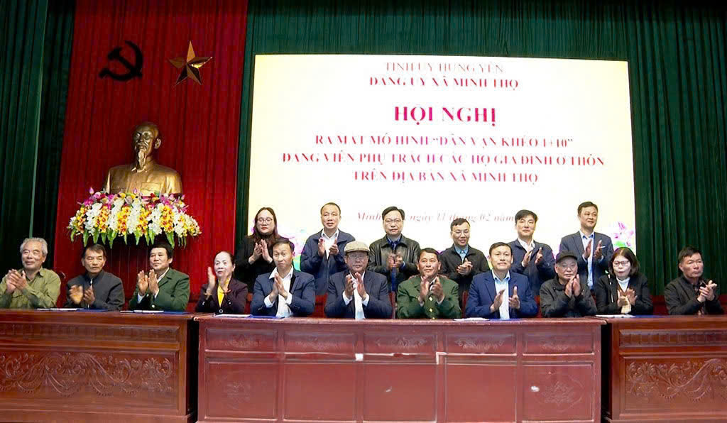 Ra mắt mô hình “Dân vận khéo 1+10” tại Xã Minh Thọ