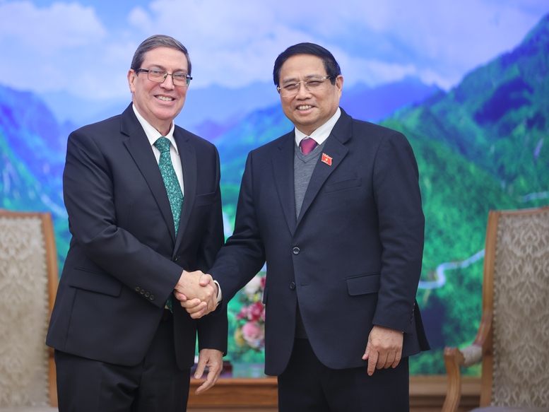 Thủ tướng Phạm Minh Chính tiếp Bộ trưởng Ngoại giao Cuba