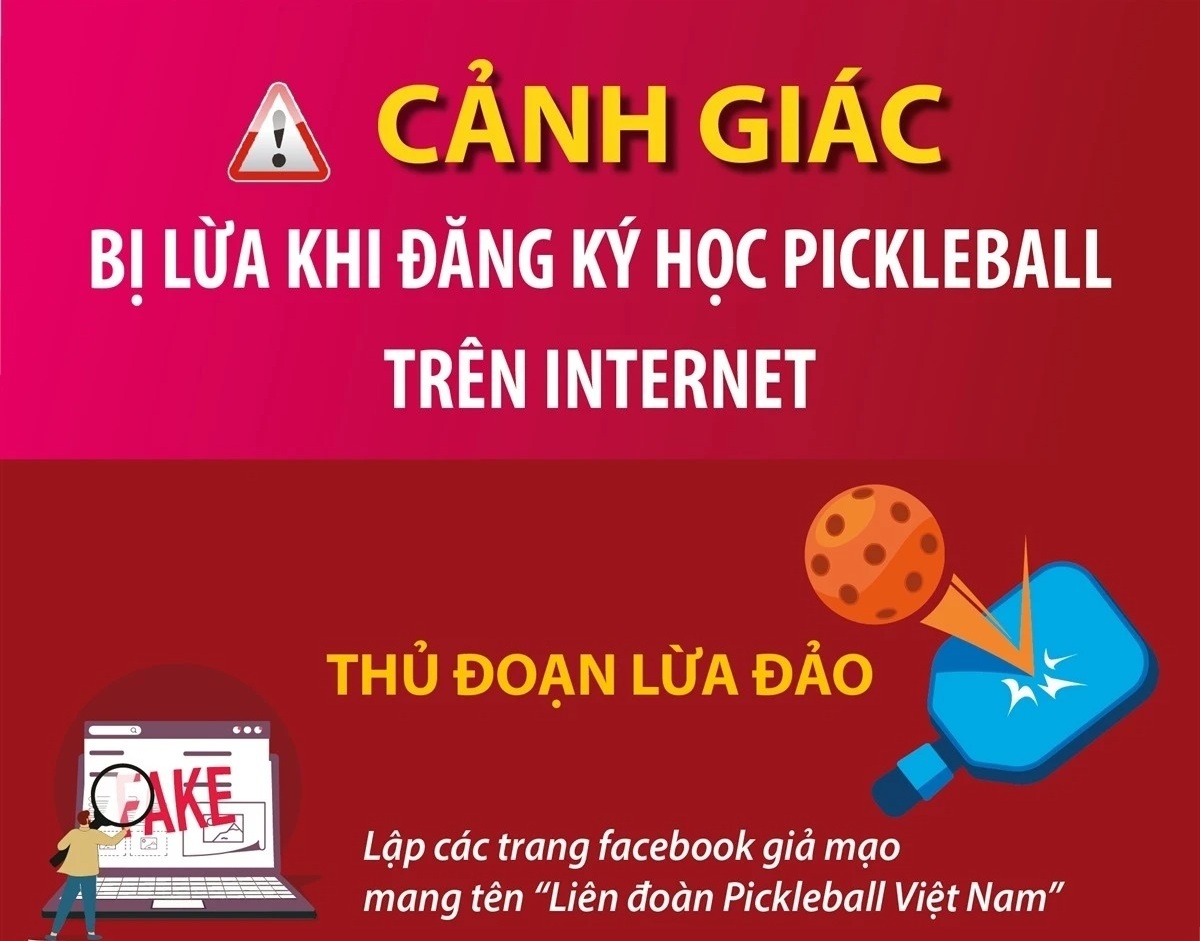 Cảnh giác bị lừa khi đăng ký học Pickleball trên Internet