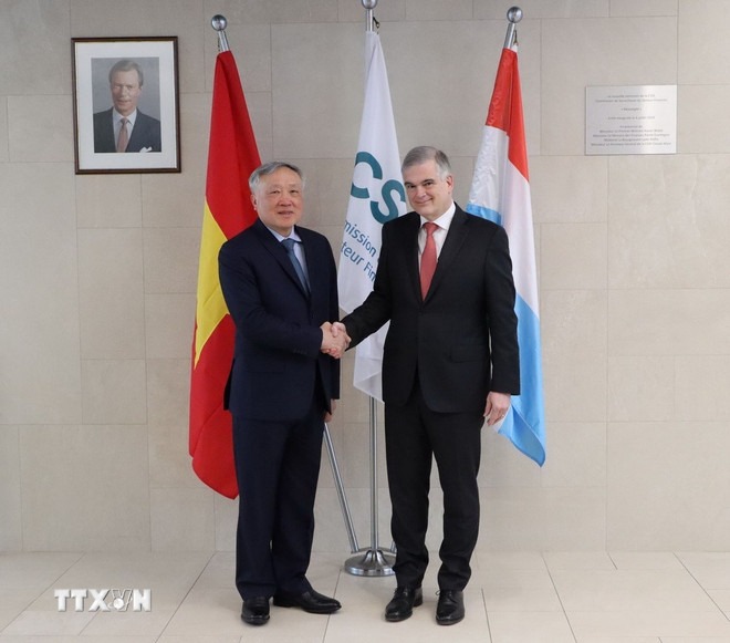 Việt Nam-Luxembourg thúc đẩy hợp tác xây dựng Trung tâm Tài chính quốc tế