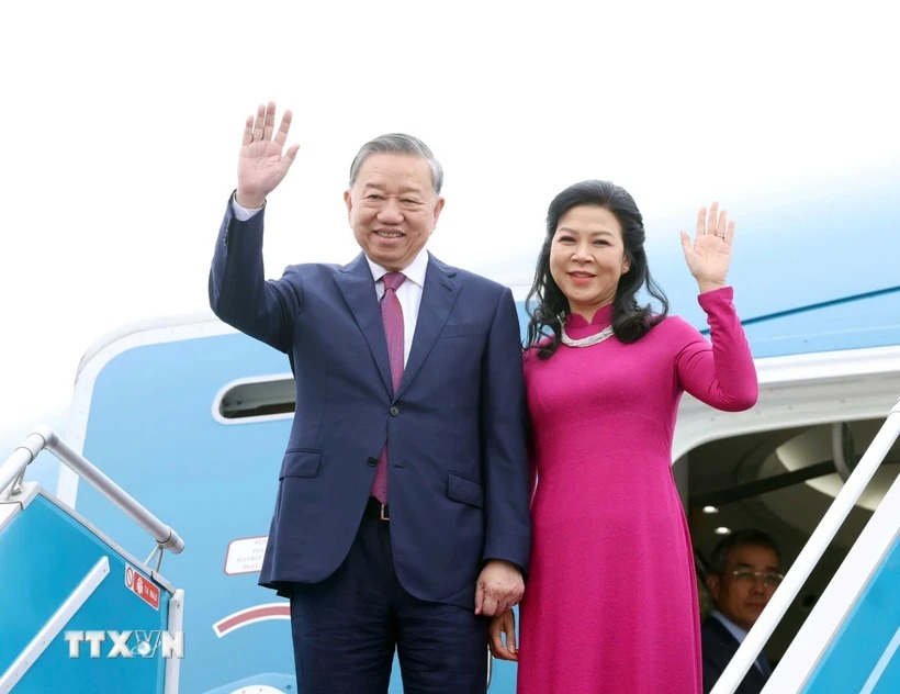 Tổng Bí thư Tô Lâm và Phu nhân lên đường thăm Indonesia và Singapore