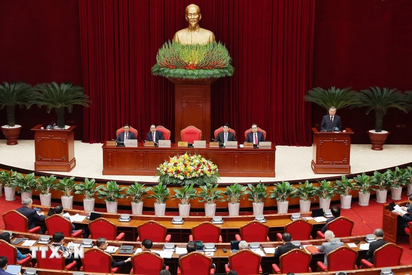 Thông cáo báo chí về ngày làm việc thứ nhất của Hội nghị Trung ương 11 khóa XIII