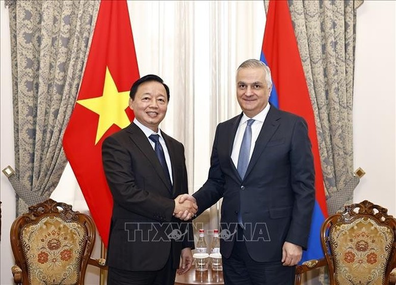 Phó Thủ tướng Trần Hồng Hà hội đàm với Phó Thủ tướng Armenia Mher Grigoryan