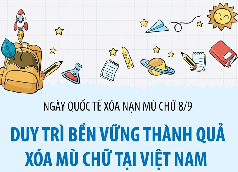 Duy trì bền vững thành quả xóa mù chữ tại Việt Nam