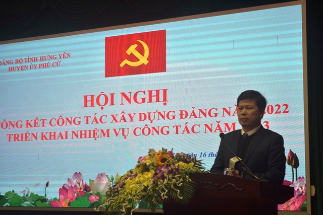 Tổng kết công tác xây dựng Đảng năm 2022, triển khai công tác xây dựng Đảng năm 2023