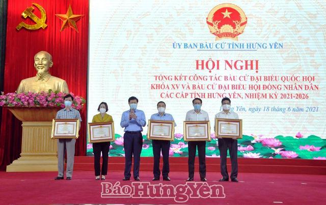 Tổng kết công tác bầu cử đại biểu Quốc hội khóa XV và bầu cử đại biểu HĐND các cấp tỉnh Hưng Yên nhiệm kỳ 2021 – 2026