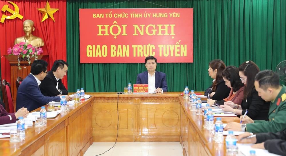 Hội nghị trực tuyến quán triệt, triển khai thực hiện các quy định, hướng dẫn của Bộ Chính trị, Ban Bí thư