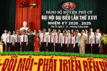 Ban Thường vụ Huyện ủy Phù Cừ khóa XXVI, nhiệm kỳ 2020-2025