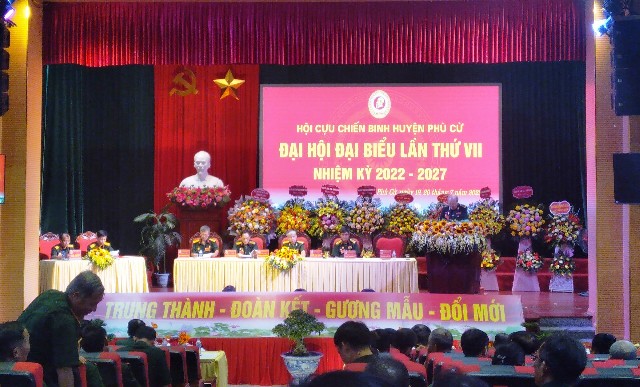 Đại hội đại biểu Hội Cựu chiến binh huyện Phù Cừ lần thứ VII, nhiệm kỳ 2022-2027