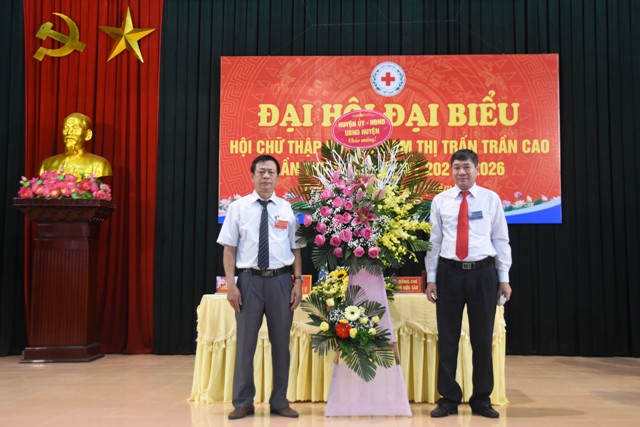 Đại hội đại biểu hội chữ thập đỏ thị trấn Trần Cao khóa VI nhiệm kỳ 2021- 2026